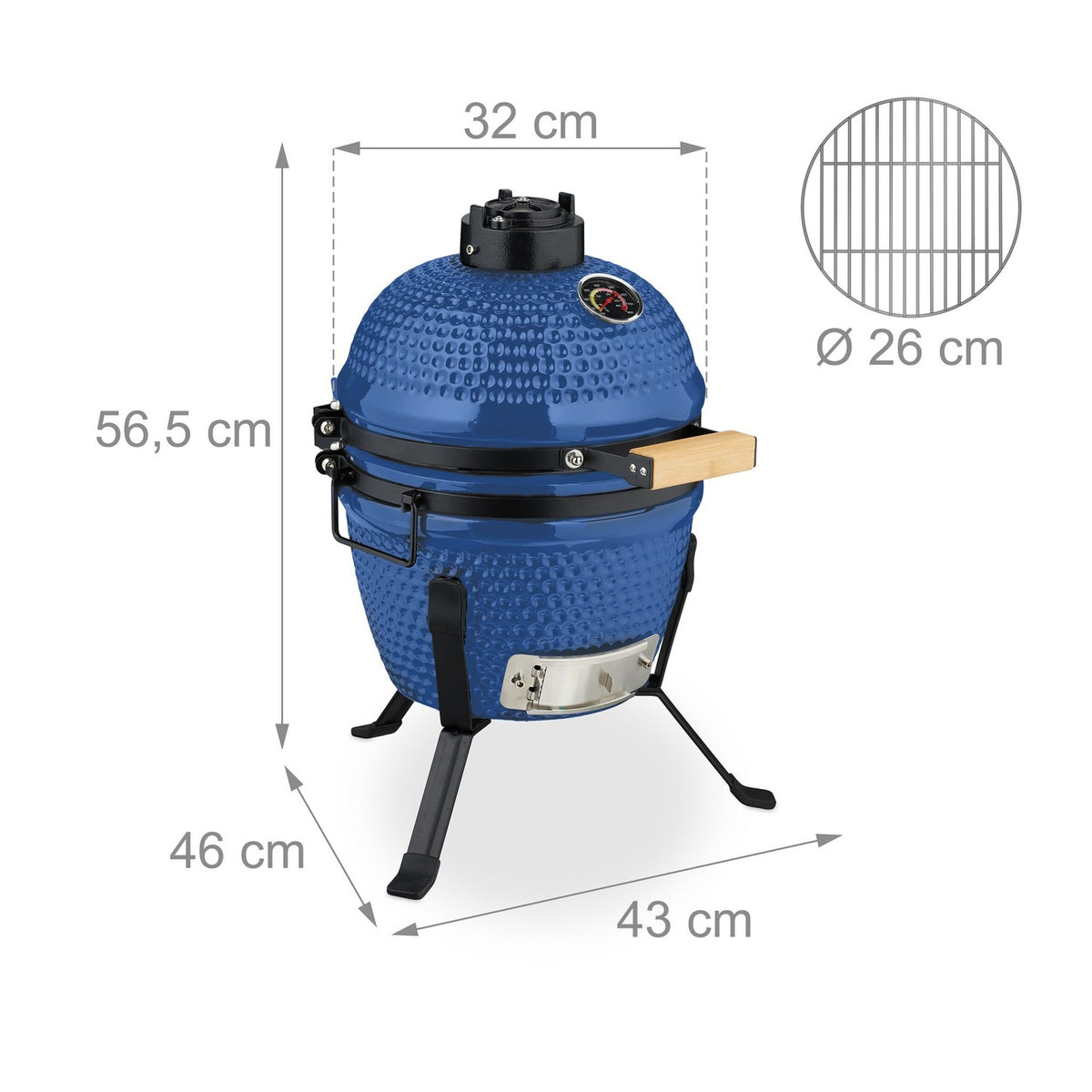 Ceramic Kamado Grill – Versatile for Grilling & Baking