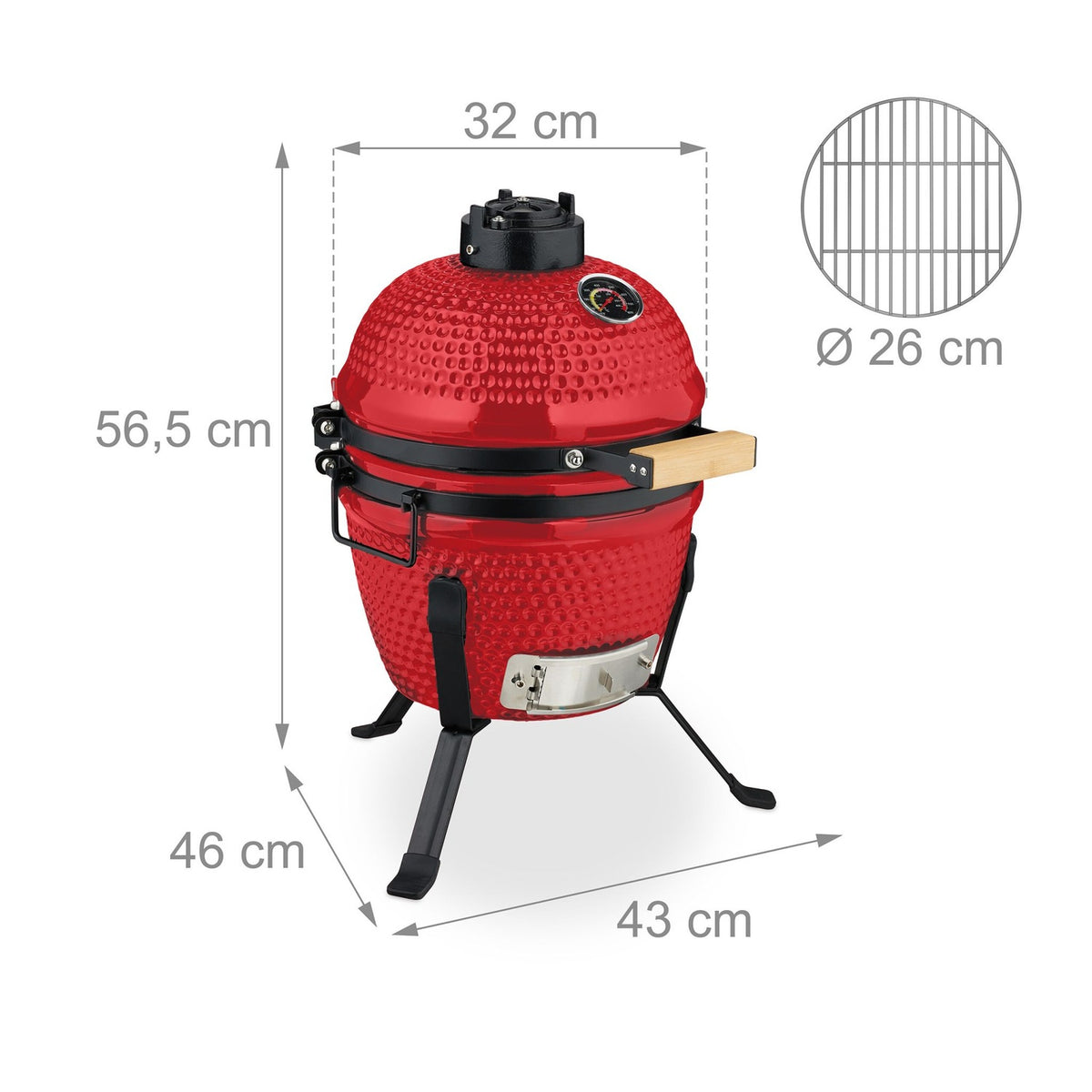 Ceramic Kamado Grill – Versatile for Grilling & Baking