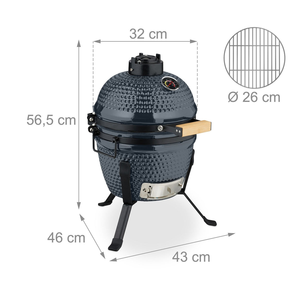 Ceramic Kamado Grill – Versatile for Grilling & Baking