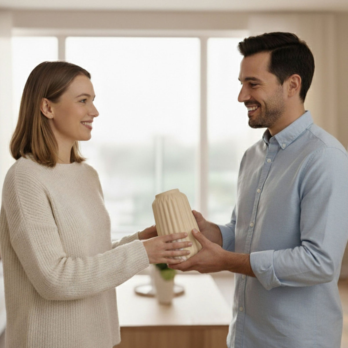 Ceramic Vase Set – 3 Sizes, Minimalist Design