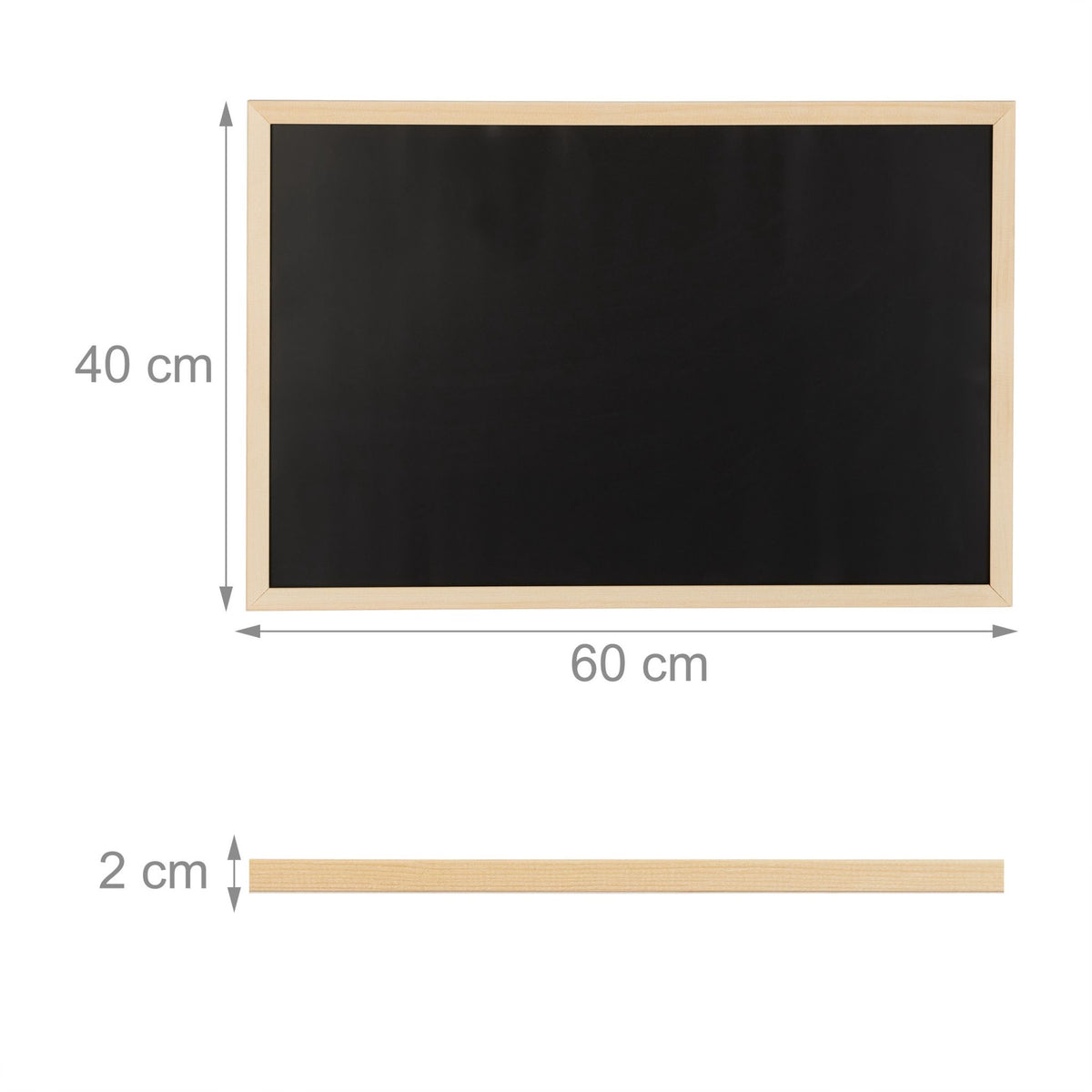 Chalk board with wooden frame