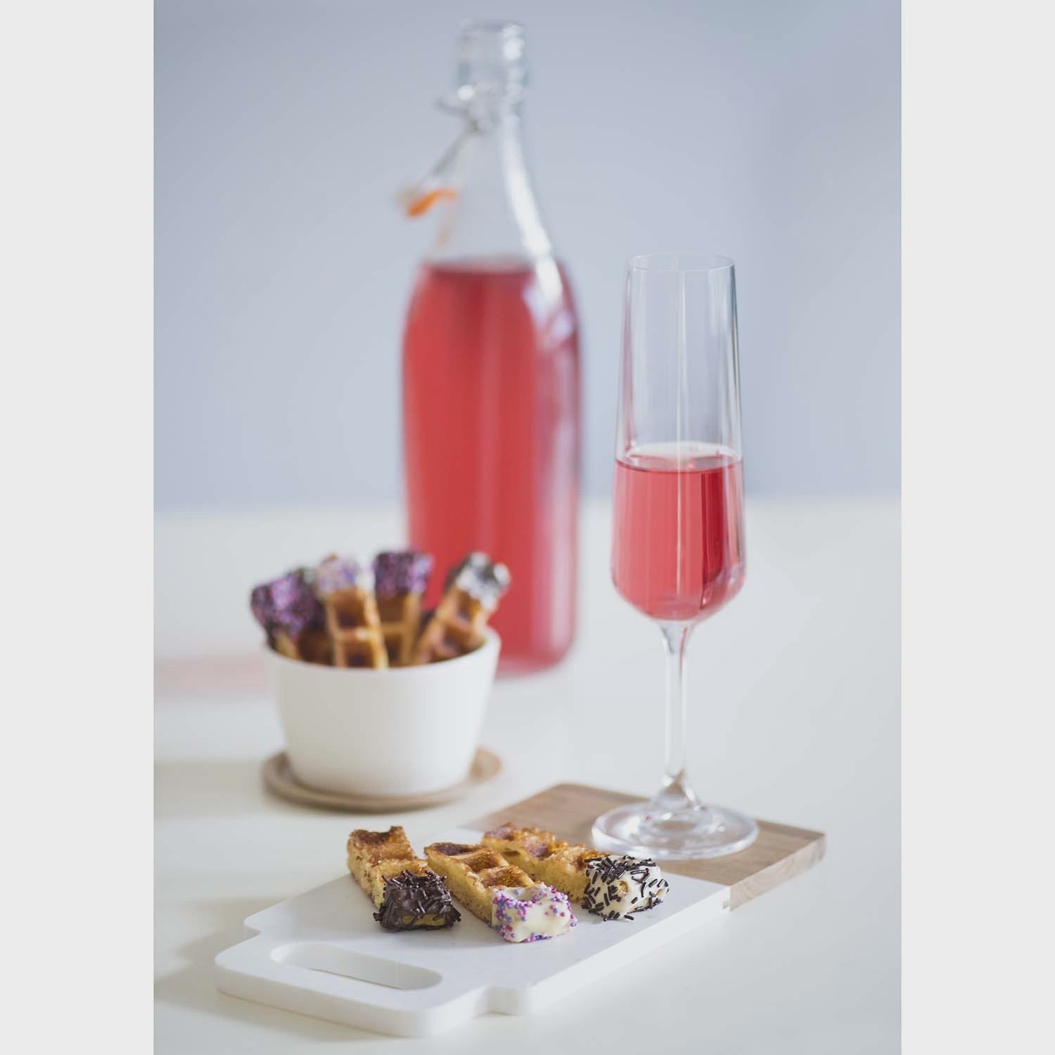 Champagne Glasses, 20.5 cl, Set of 2, Durable Glass