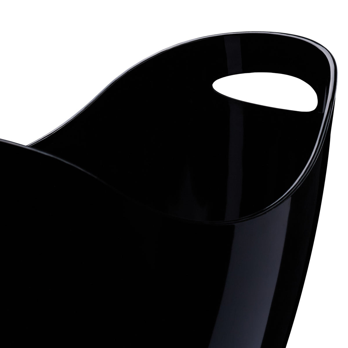 Champagne Ice Bucket, 8L Black, with Handles