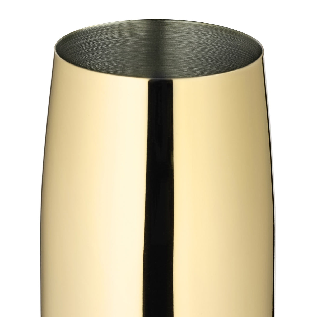 Champagne glasses in stainless steel, set of 4