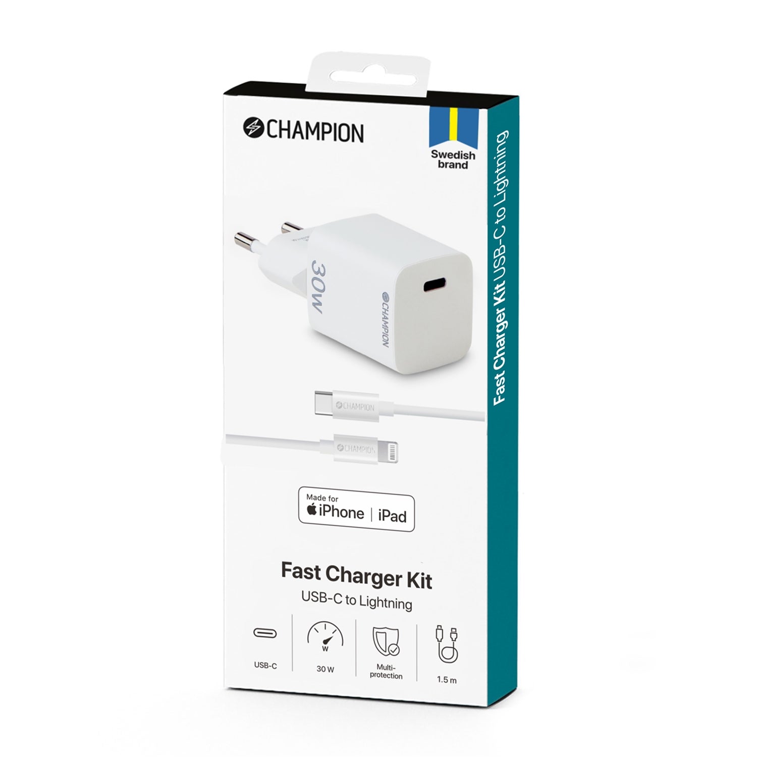 Charger 30W + USB-C to Lightning Cable White