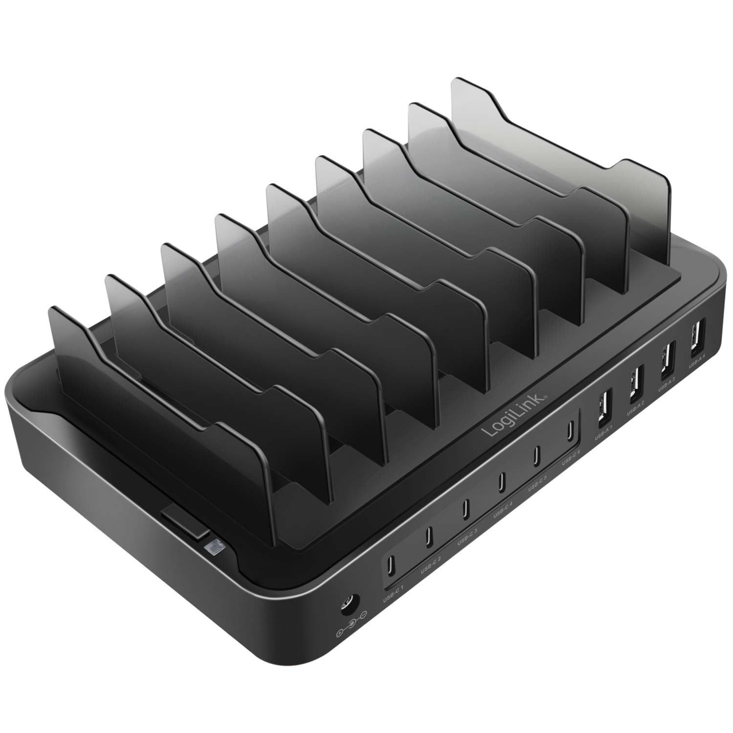 Charging station 10 ports 6 USB-C + 4 USB-A PD/QC3.0 120W