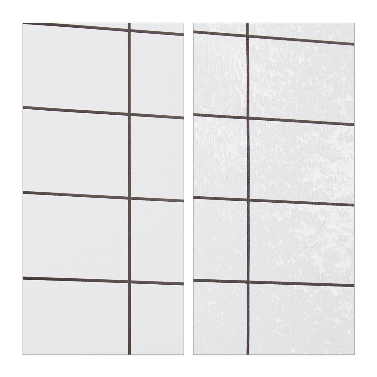 Checkered shower curtain