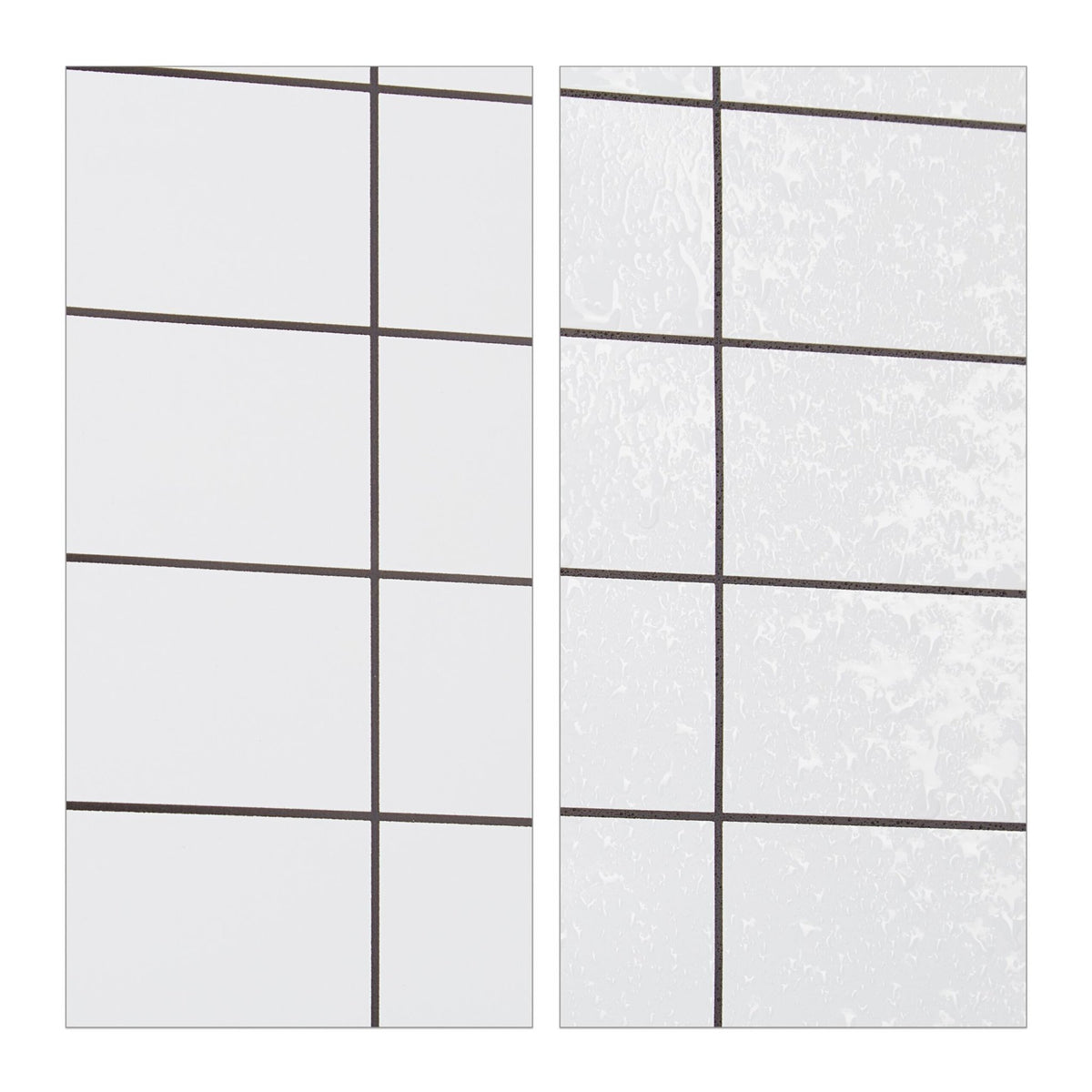 Checkered shower curtain