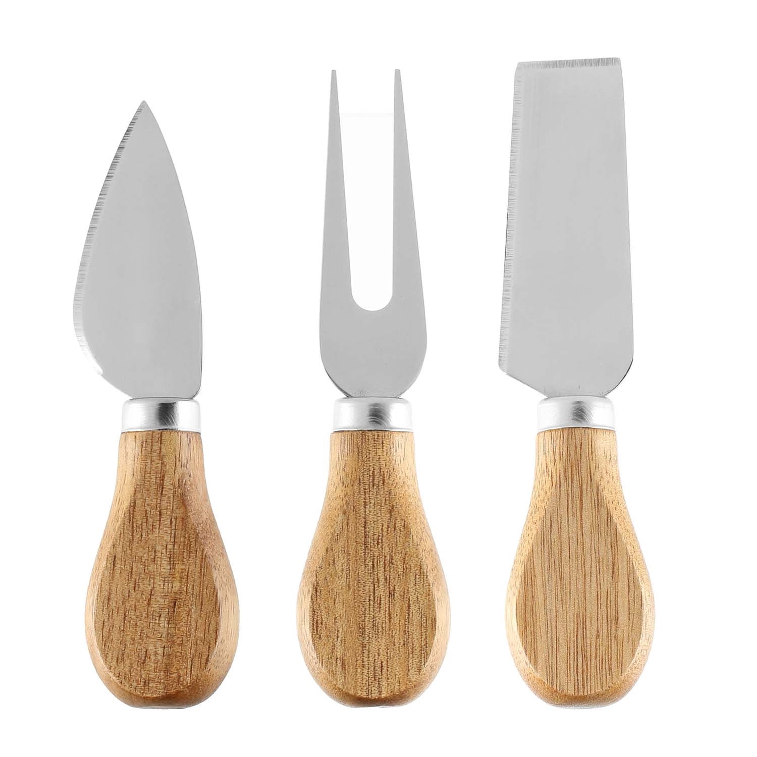 Cheese Board Set, Acacia Wood, 4 Pieces, 36x23 cm