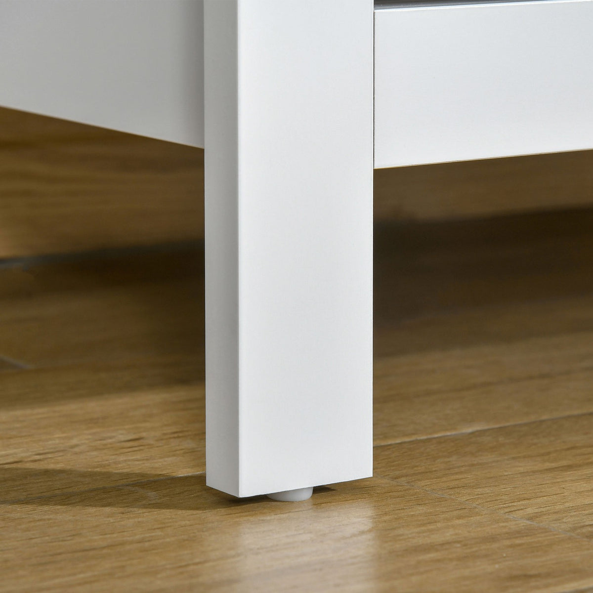 Chest Of Drawers Side Cabinet 5 Drawers Sideboard Anti-Tilt Drawer Chest Bedroom Living Room White 79 X 39.5 X 80.5 Cm