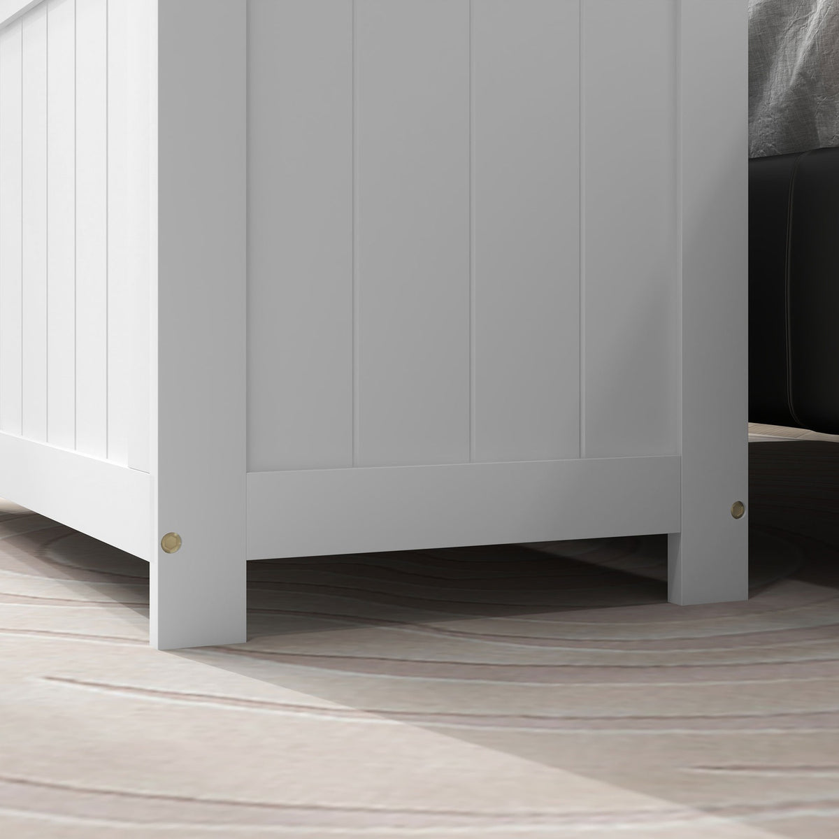 Chest, Storage Box, Storage Box With Handle, Equipment Chest With Lid, For Living Room, Bedroom, White, 81 X 40 X 46 Cm