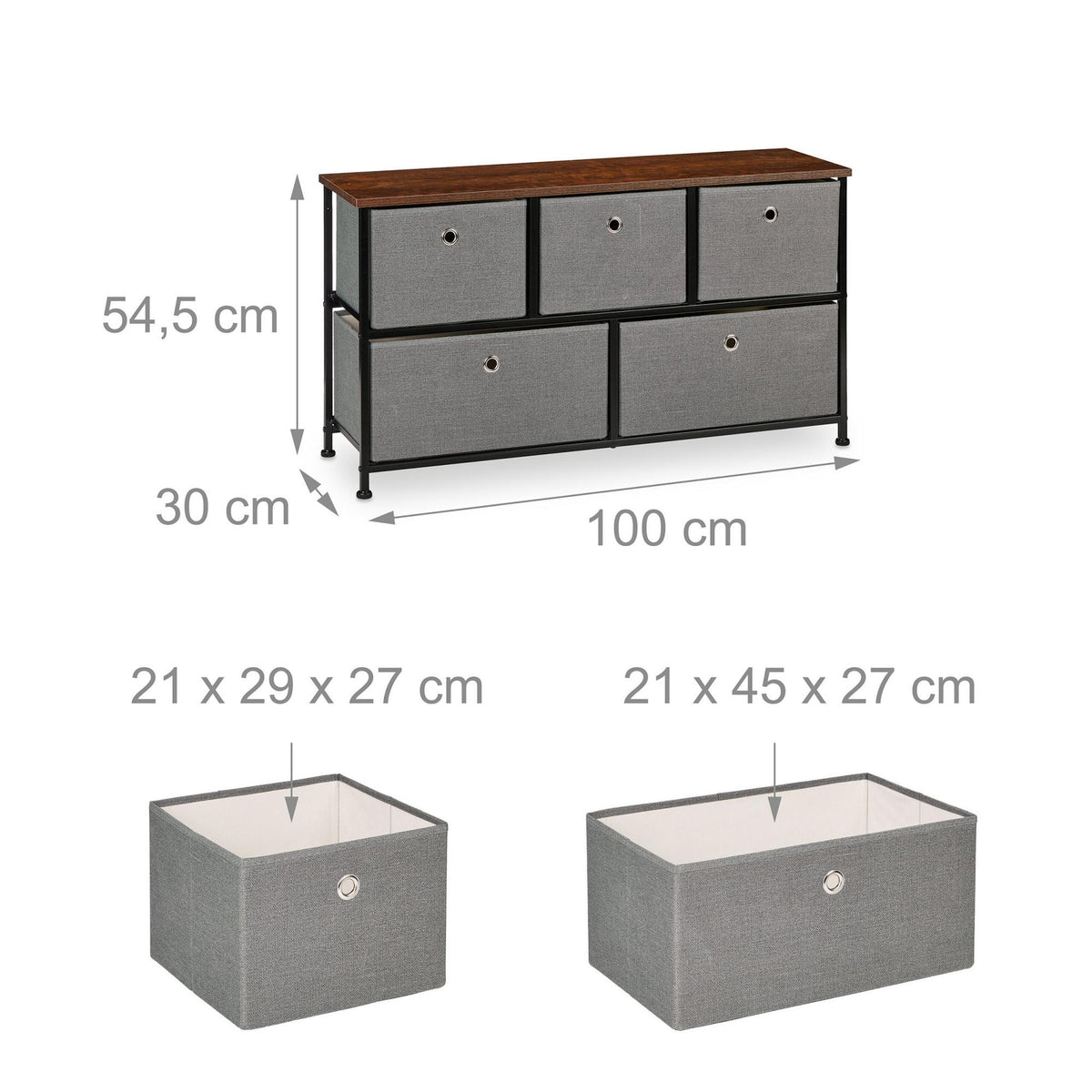 Chest of 5 drawers