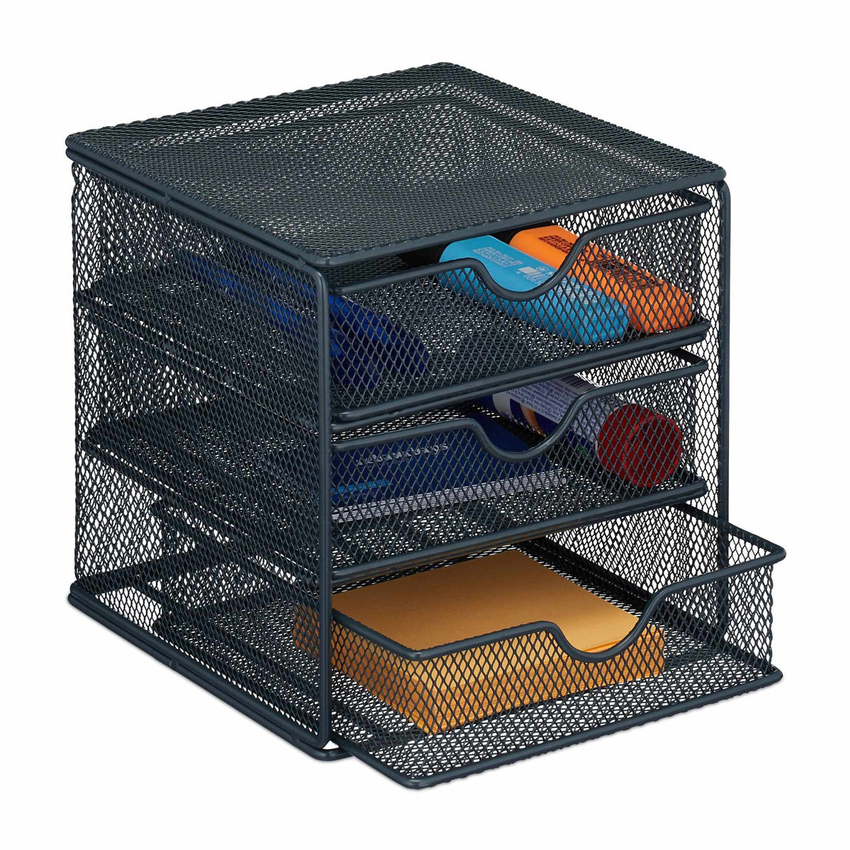 Chest of drawers with 3 compartments anthracite