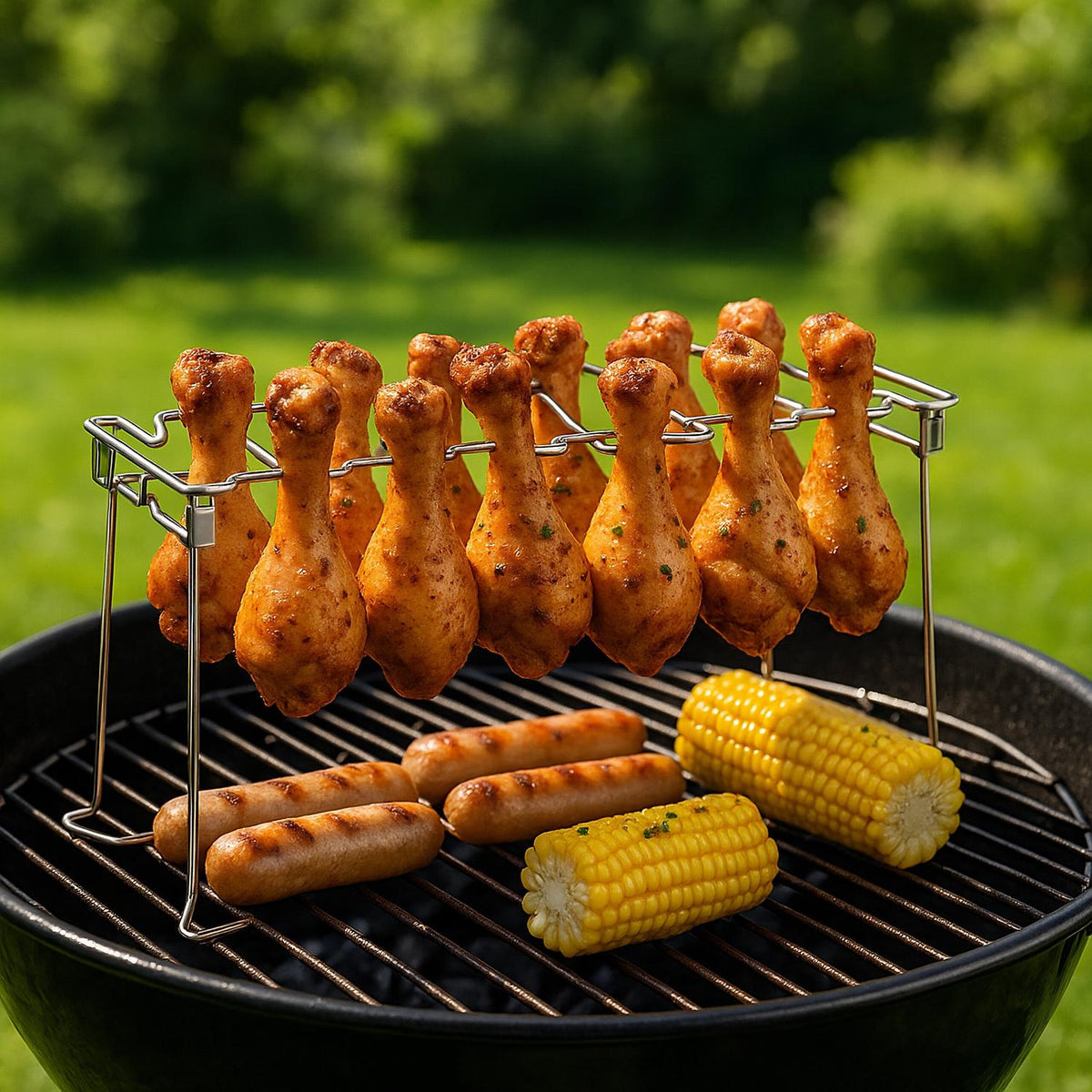 Chicken Leg Rack for BBQ & Oven, Set of 2