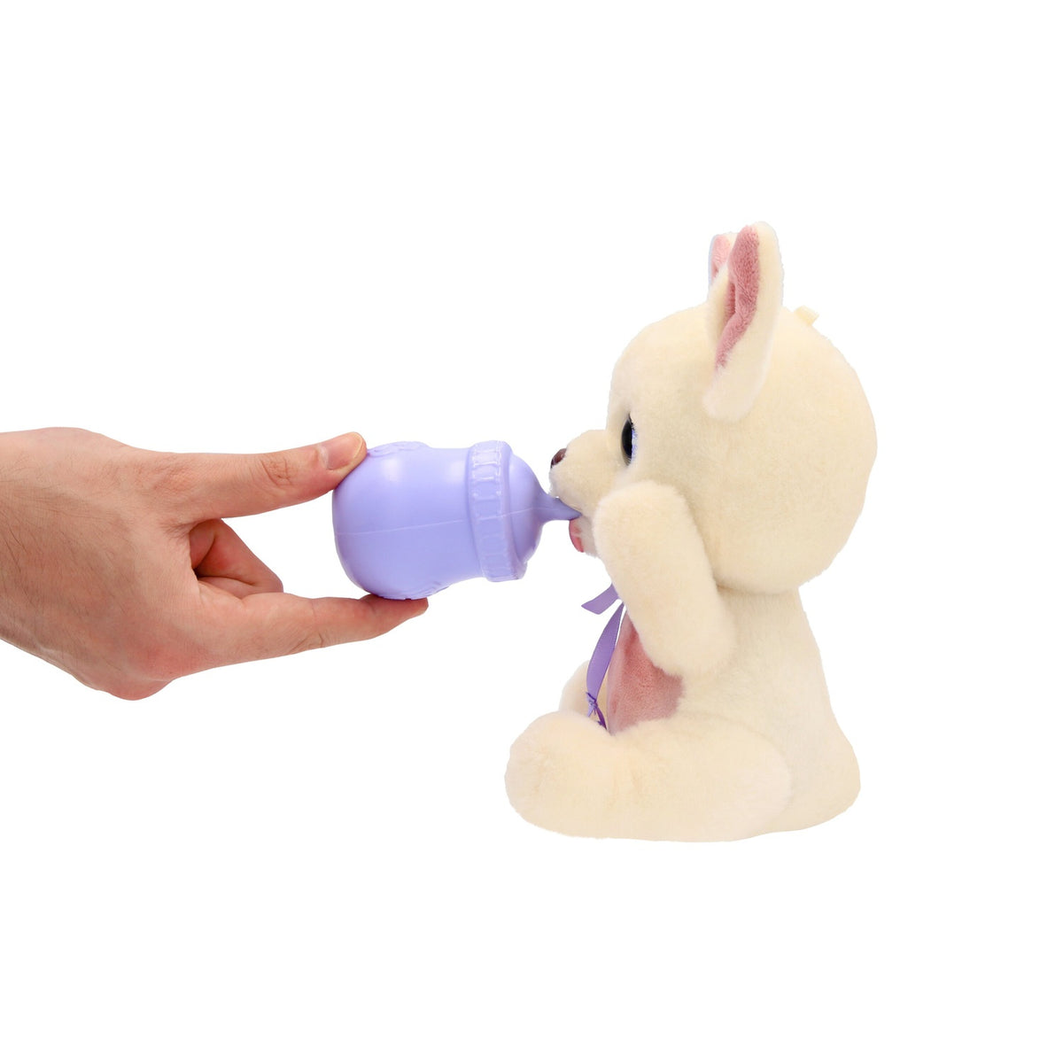 Chihuahua Plush Toy with Blanket and Bottle, 18 cm