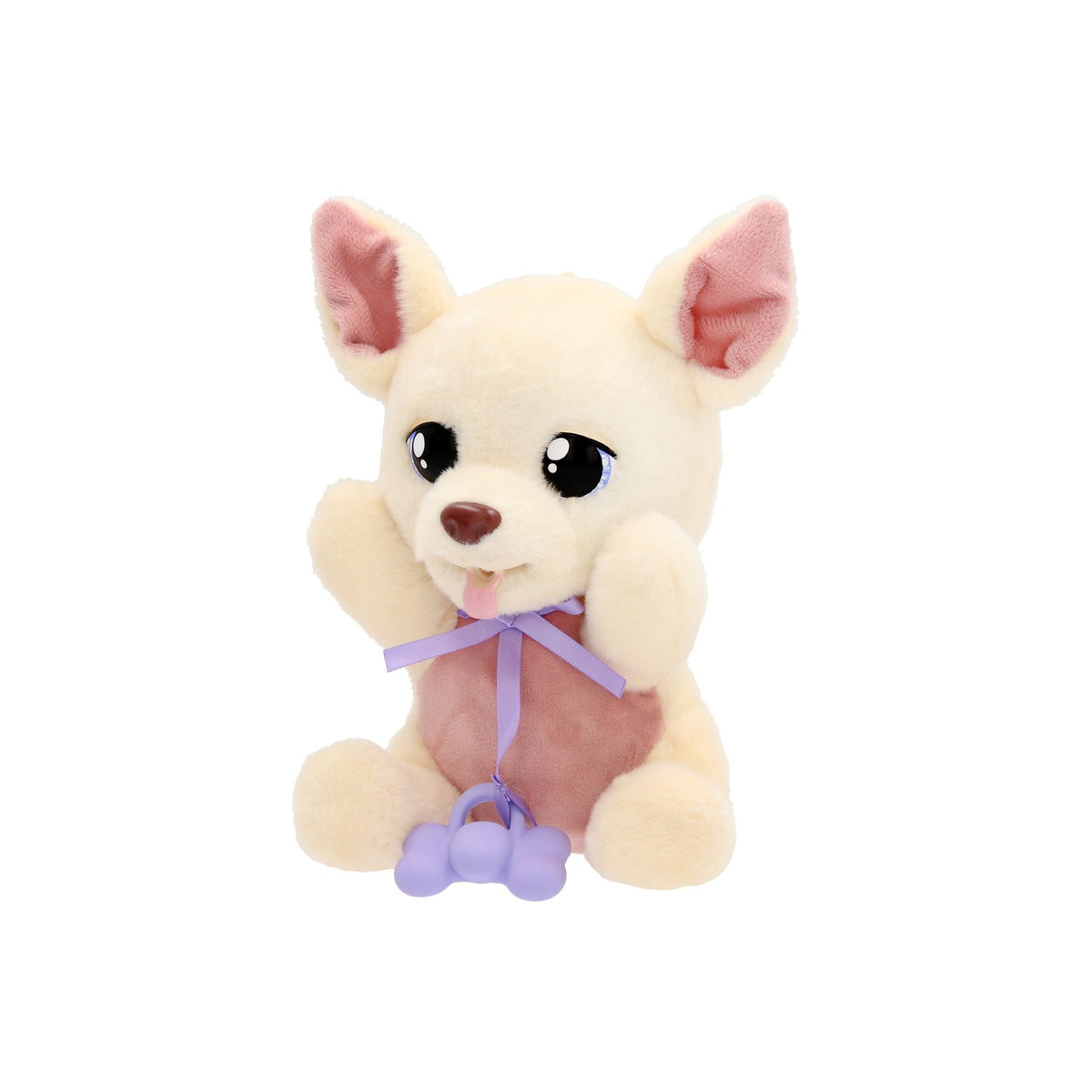 Chihuahua Plush Toy with Blanket and Bottle, 18 cm