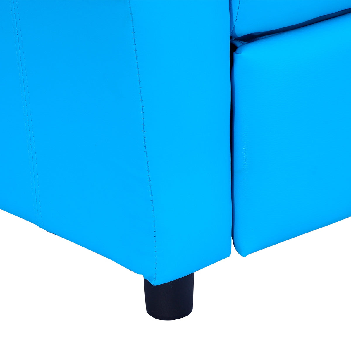 Children'S Armchair With Reclining Function, Mini Sofa For 3-6 Years, Blue With Built-In Cup Holder, 62X52X69Cm