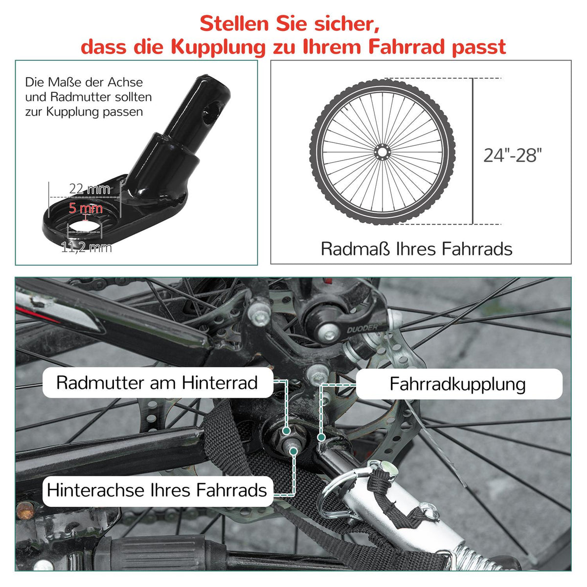 Children'S Bike Trailer 2 In 1 Suspension, Mesh Door, 360° Rotating Front Wheel, Brake, Red+Black, 142X75X101Cm
