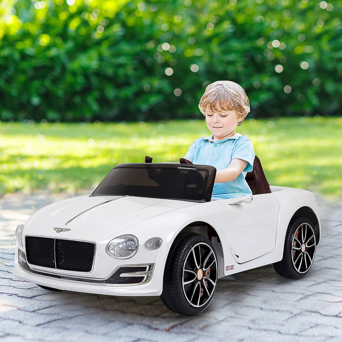 Children'S Car Children'S Vehicle Electric Car Bentley Gt Licensed With Remote Control 2 X 390 Motors White 108 X 60 X 43 Cm