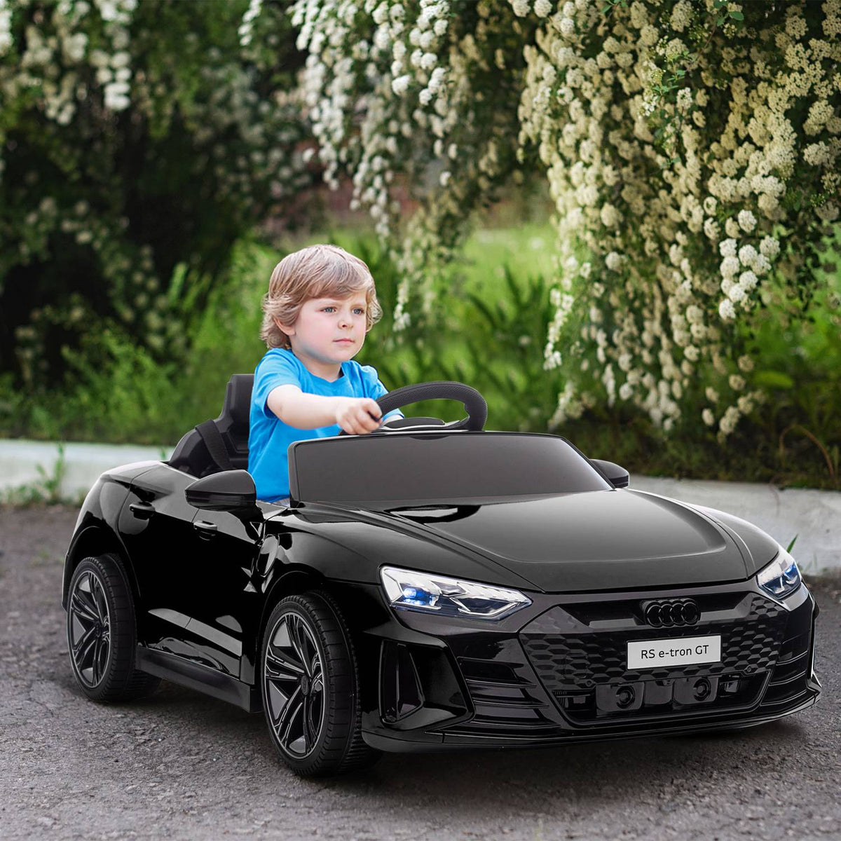 Children'S Electric Car, Children'S Car With Remote Control, Children'S Vehicle With Seat Belt, Horn & Music & Headlights, Up To 5 Km/H, For 3-5 Years