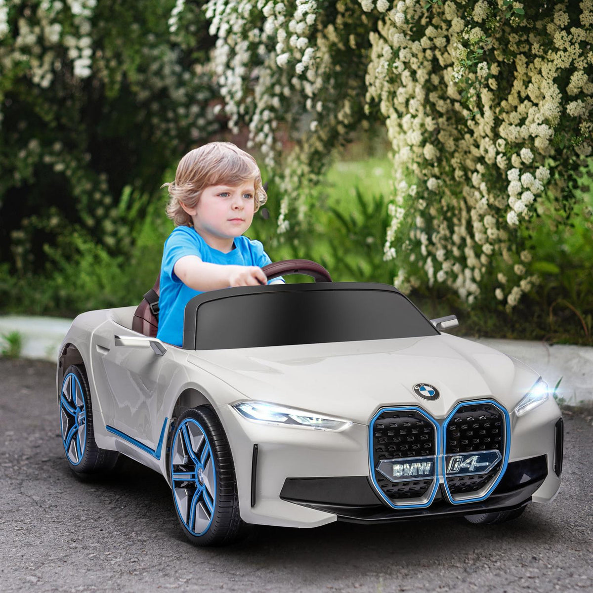Children'S Electric Car, Electric Vehicles With Remote Control, Children'S Car With Headlights, Electric Children'S Vehicle With Mp3 Player, 3-5 Km/H