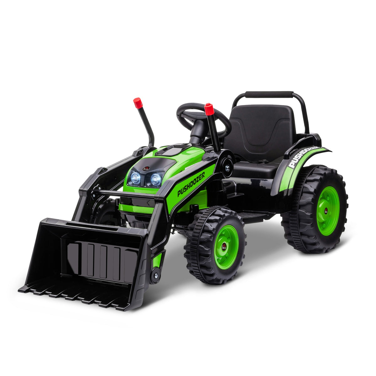 Children'S Electric Excavator Seat Excavator For Children Ride-On Excavator Off-Road Vehicle Tractor Electric For Driving With Music Shovel Arms 3-5 Years Green
