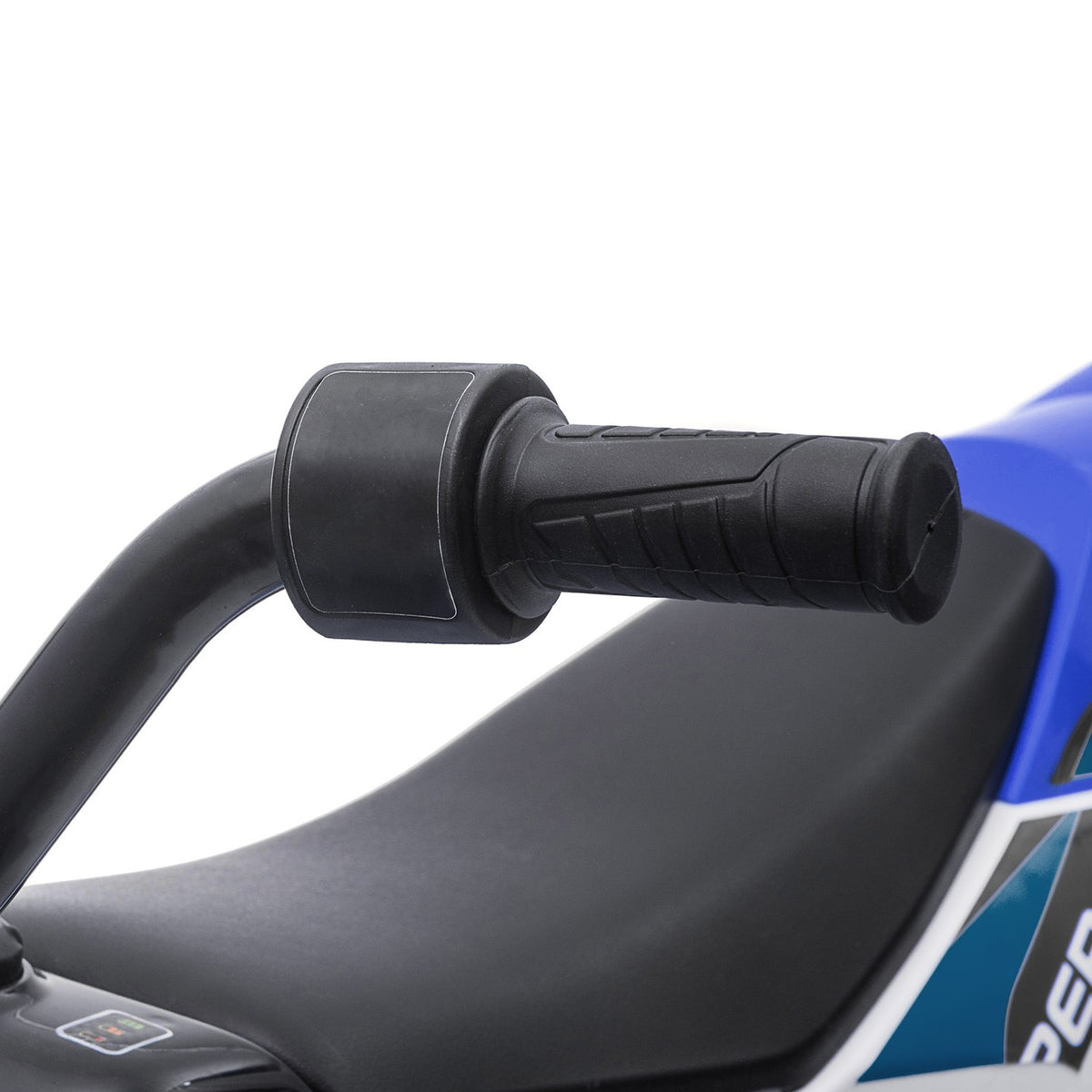 Children'S Electric Motorcycle 12V, With 2 Removable Support Wheels, From 3 Years, Pp Metal, Blue + White
