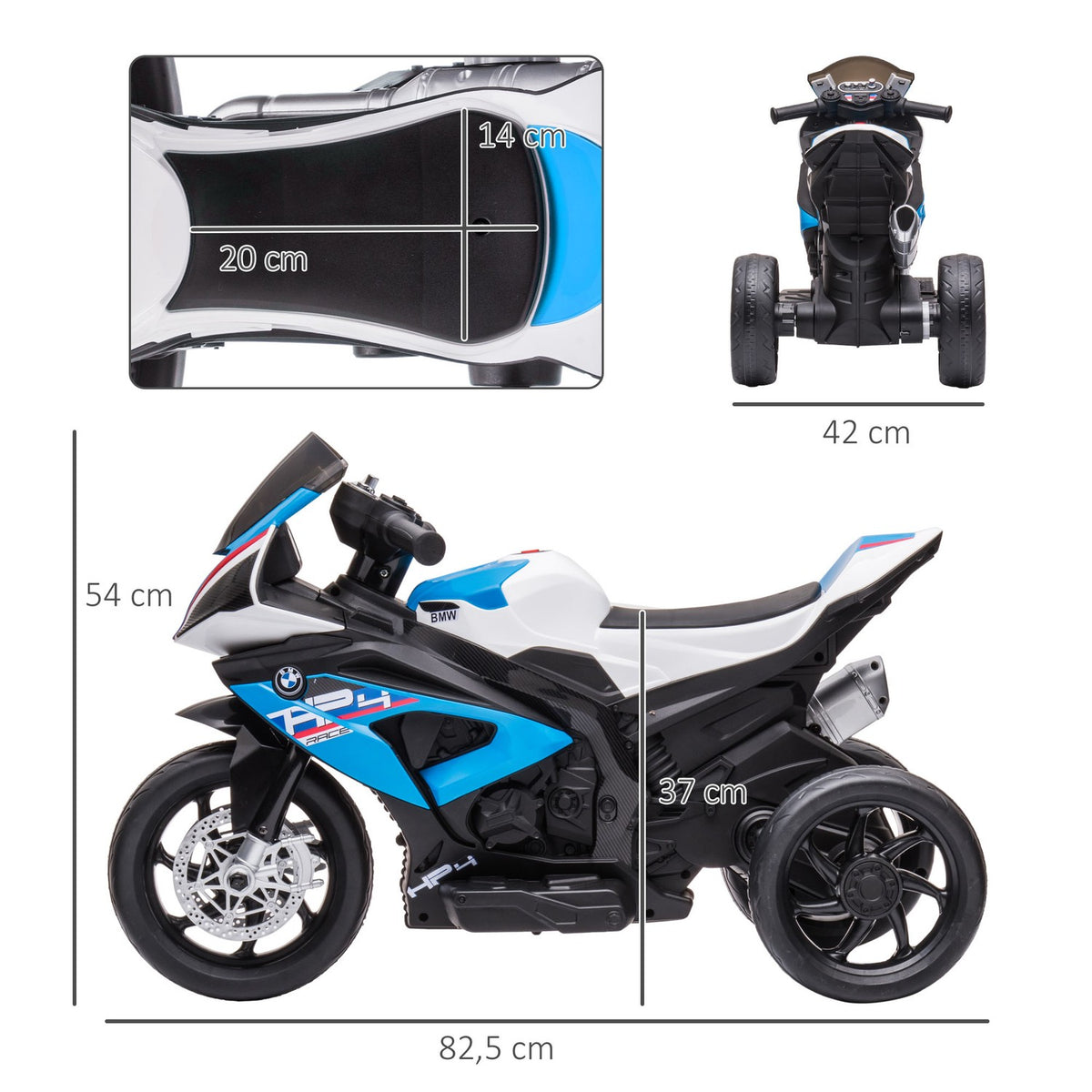 Children'S Electric Motorcycle Children'S Motorcycle 6V Electric Vehicle Electric Tricycle Children'S Vehicle With 3 Music Modes 2.5Km/H Electric Motorcycle From 18 Months