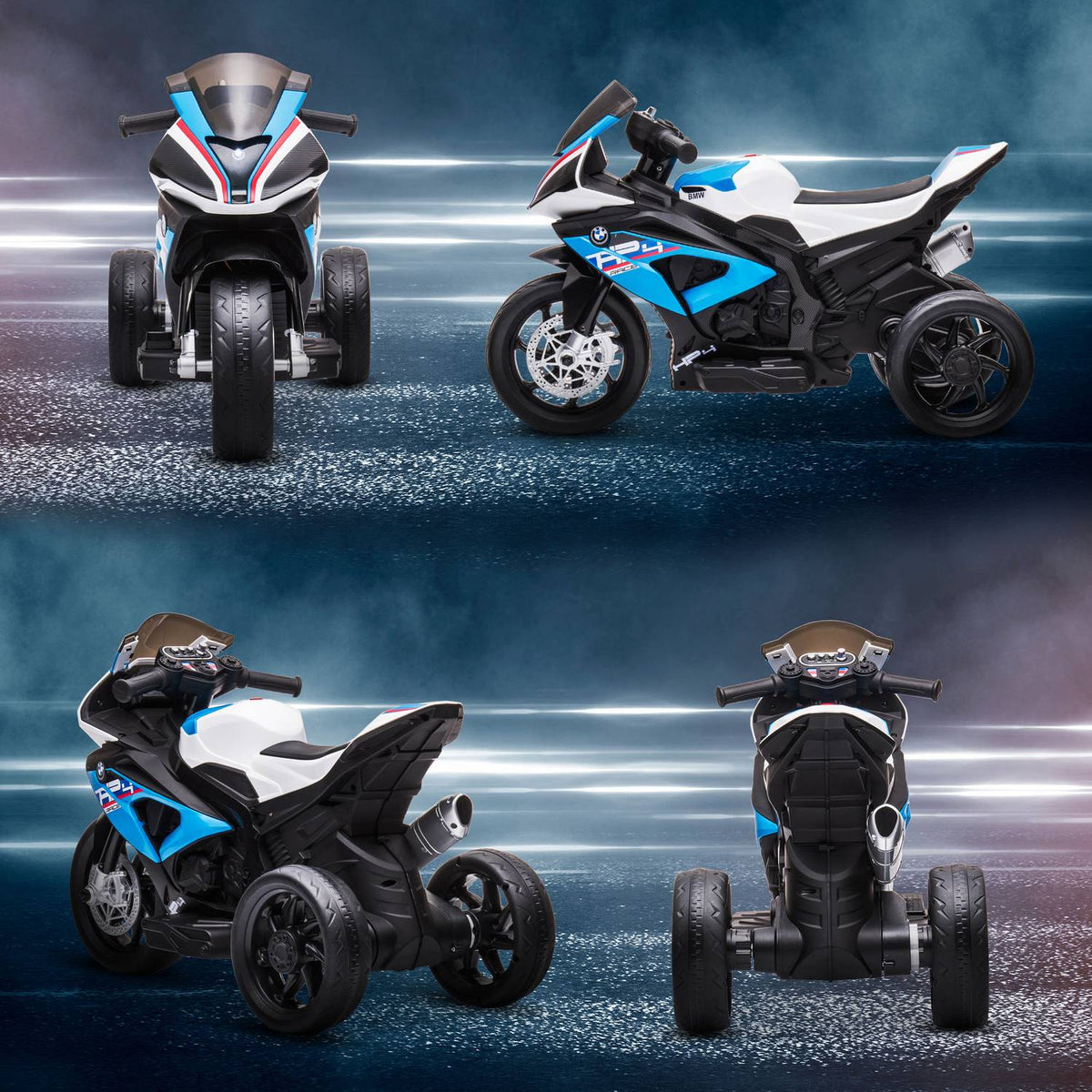 Children'S Electric Motorcycle Children'S Motorcycle 6V Electric Vehicle Electric Tricycle Children'S Vehicle With 3 Music Modes 2.5Km/H Electric Motorcycle From 18 Months