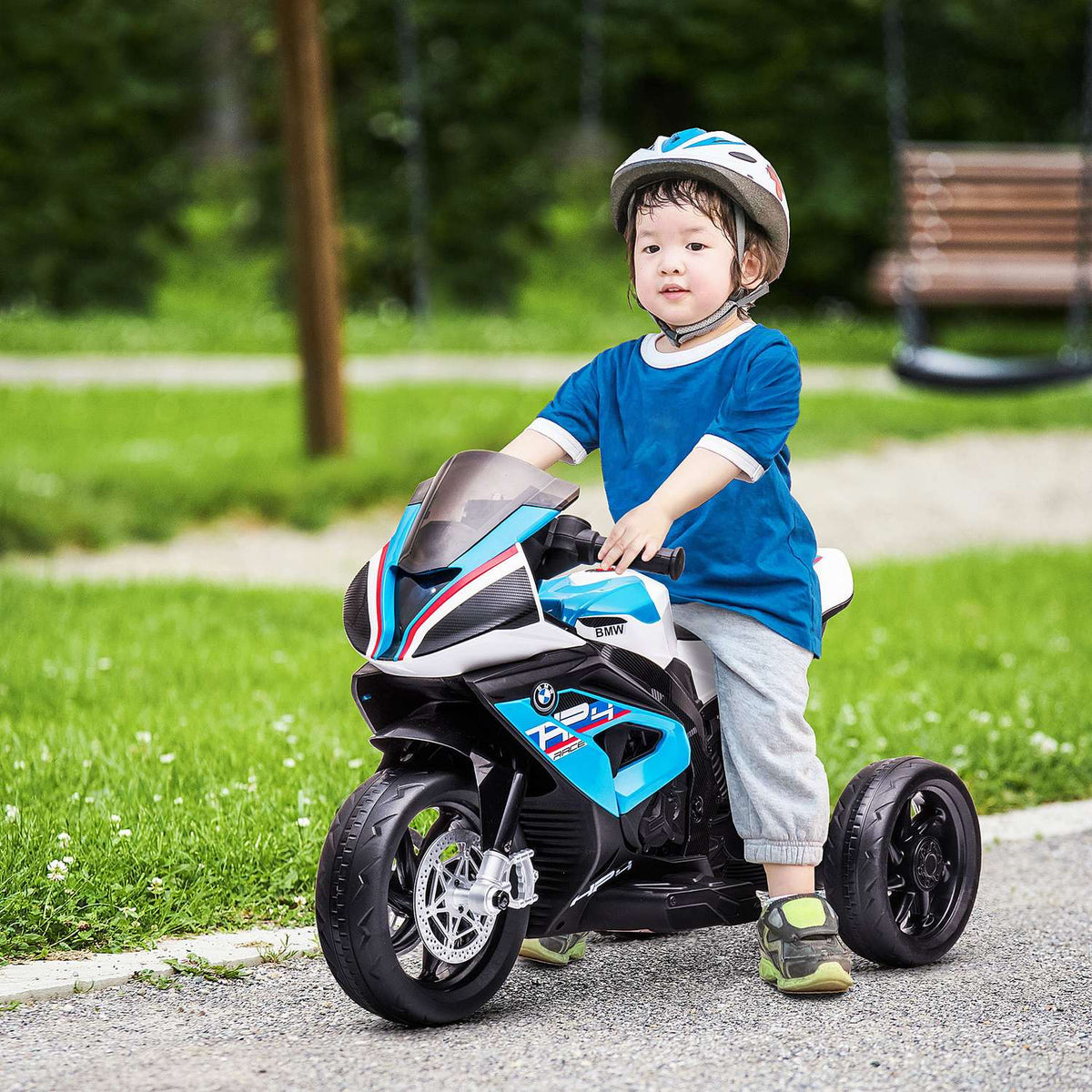 Children'S Electric Motorcycle Children'S Motorcycle 6V Electric Vehicle Electric Tricycle Children'S Vehicle With 3 Music Modes 2.5Km/H Electric Motorcycle From 18 Months