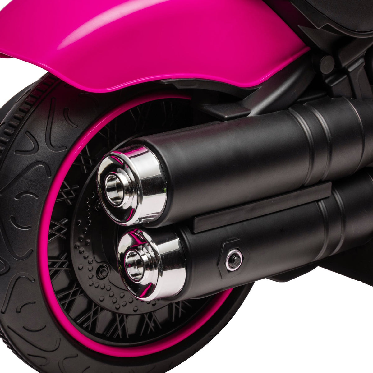 Children'S Electric Motorcycle Children'S Motorcycle Children'S Vehicle Electric Vehicle With 2 Removable Support Wheels, 1.5-3 Km/H, For 1.5-3 Years Children Pink