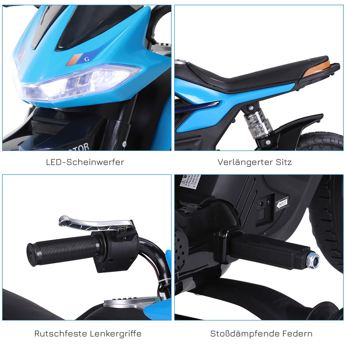 Children'S Motorcycle Children'S Electric Motorcycle For Children 3-6 Years Old Light Music Mp3 Electric Vehicle With Training Wheels Maximum 3 Km/H Metal + Plastic