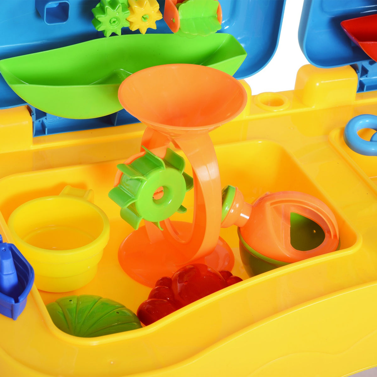Children'S Sand And Water Play Table Sand Toys, Sandpit Table With 31 Pieces. Beach Toy Accessories, Ages 3 And Up