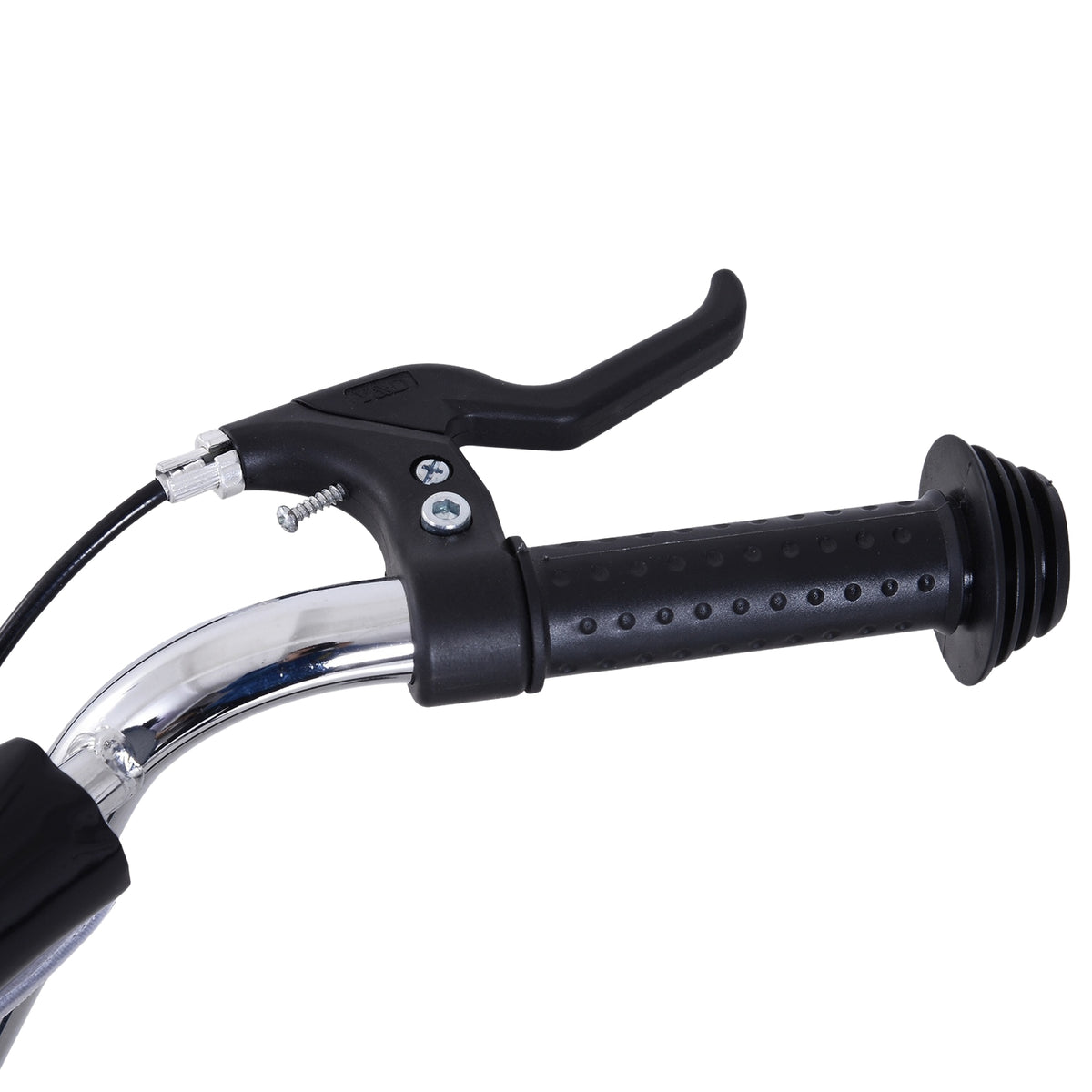 Children'S Scooter 16/12 Inch Scooter With Brakes, City Scooter, Kickboard For Children Aged 5 And Over, Black, 135X58X92-100 Cm