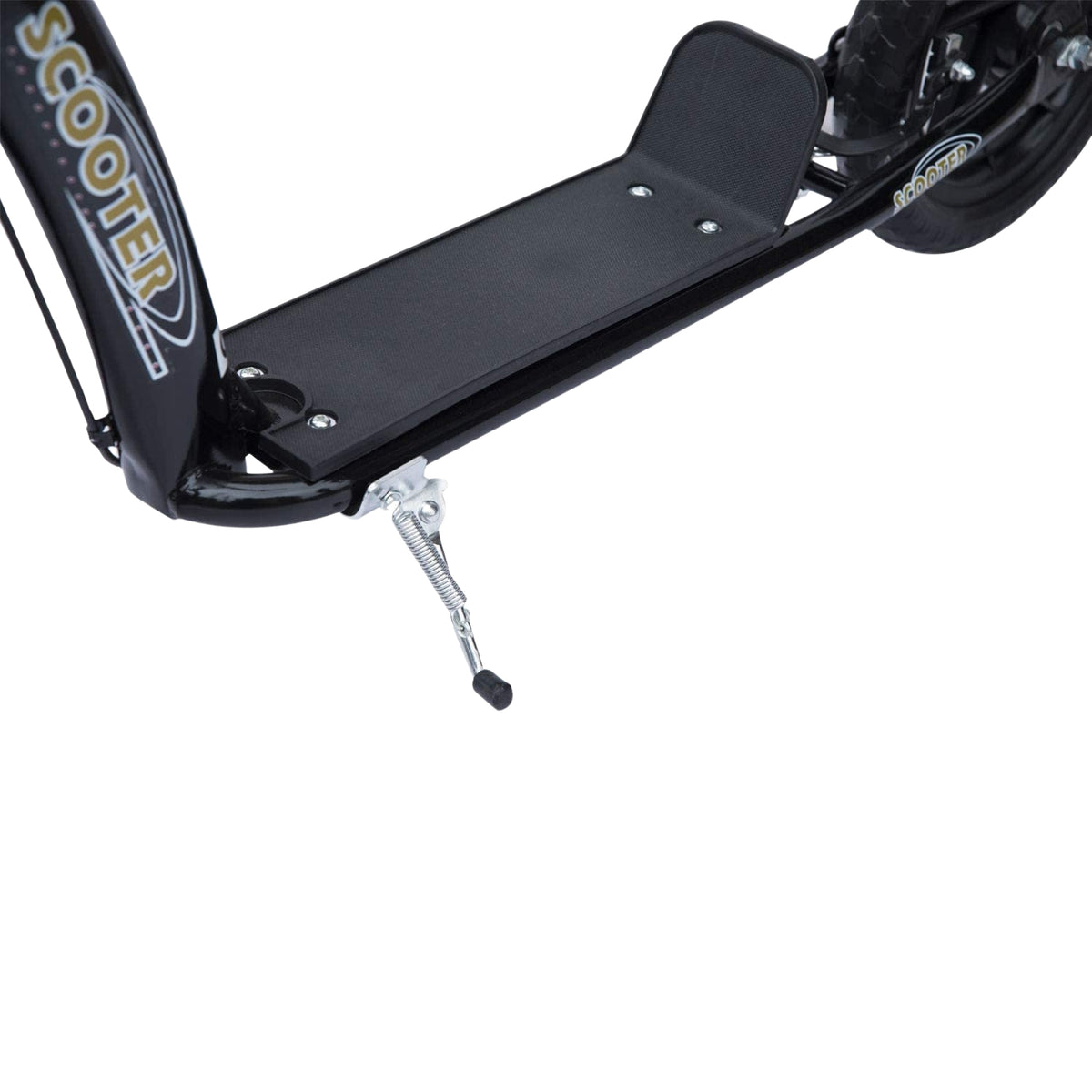 Children'S Scooter Kick Scooter 12 Inches With Rear Brake, Height-Adjustable Kick Scooter, Scooter In Black, Steel & Eva