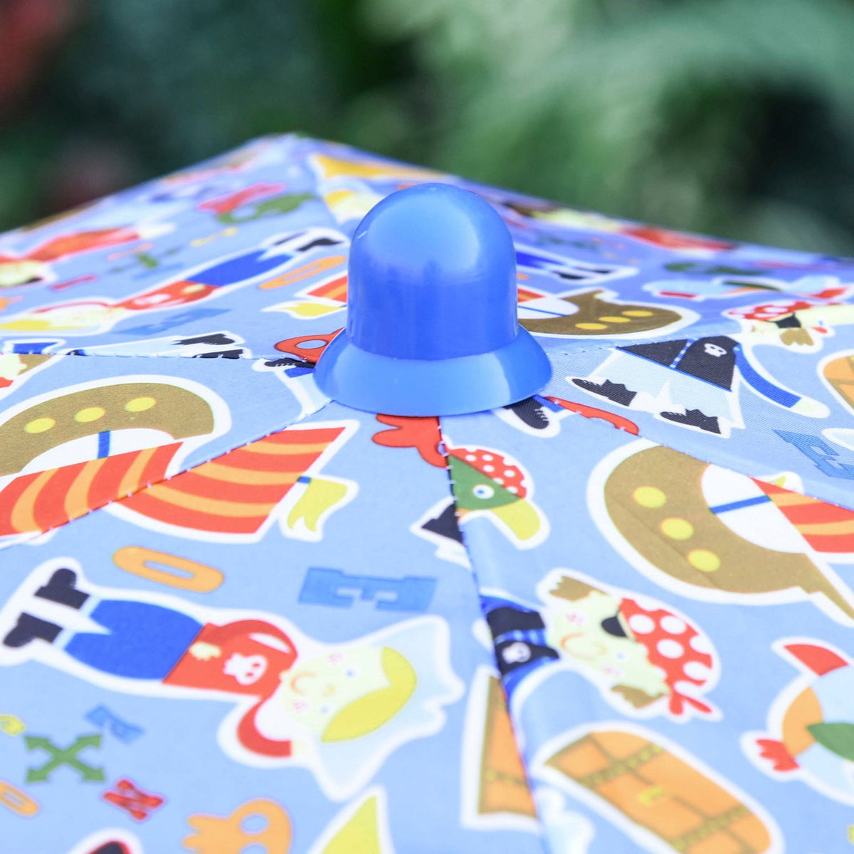 Children'S Seating Group With Garden Table, 2 Folding Chairs And Parasol, Camping Garden Furniture, Blue, For 3-5 Years