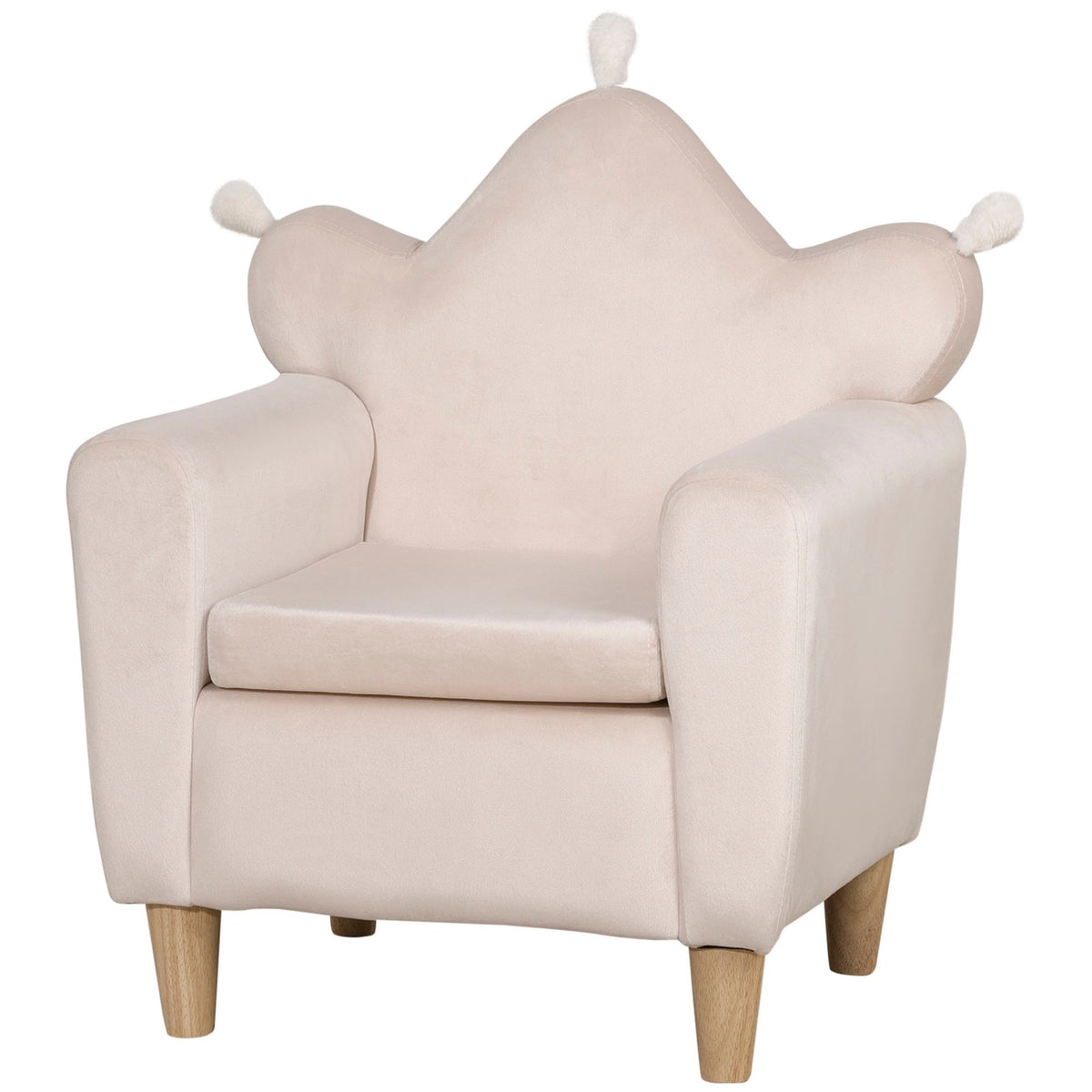 Children'S Sofa In Light Pink, Comfortable Children'S Armchair, Play Sofa, 50X42X58Cm, For Children 3-7 Years