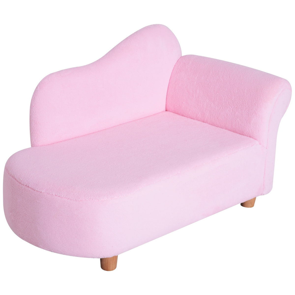 Children'S Sofa Mini Chaise Longue For Children, Comfortable And Stylish, Pink
