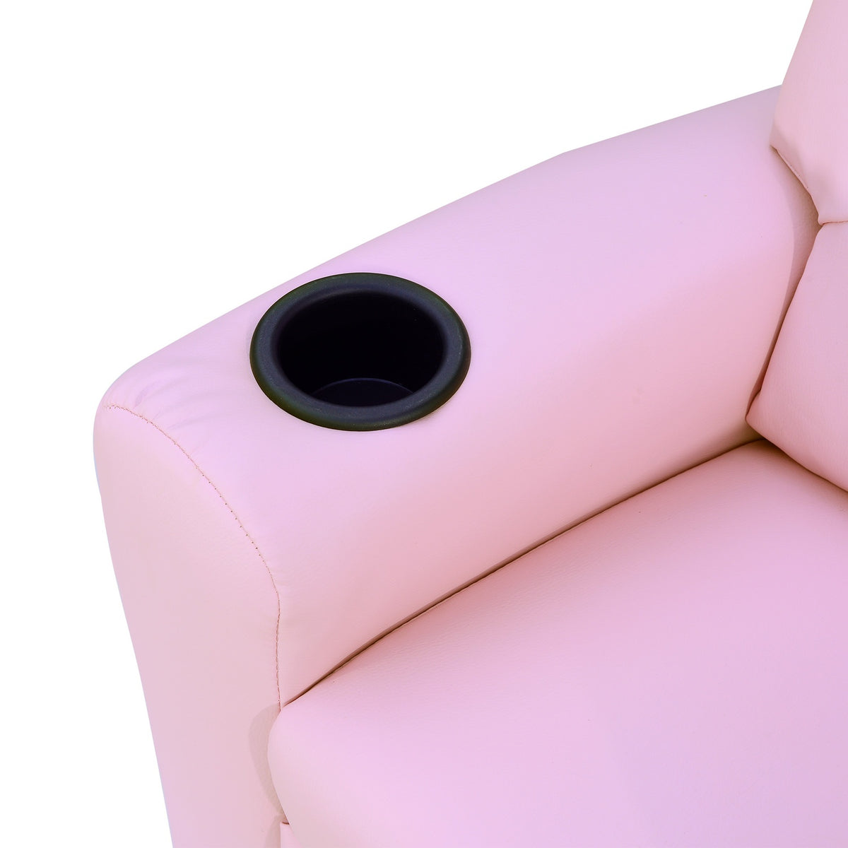 Children'S Sofa Reclining Function Children'S Armchair 3-6 Years Pink Cup Holder 62X56X69Cm