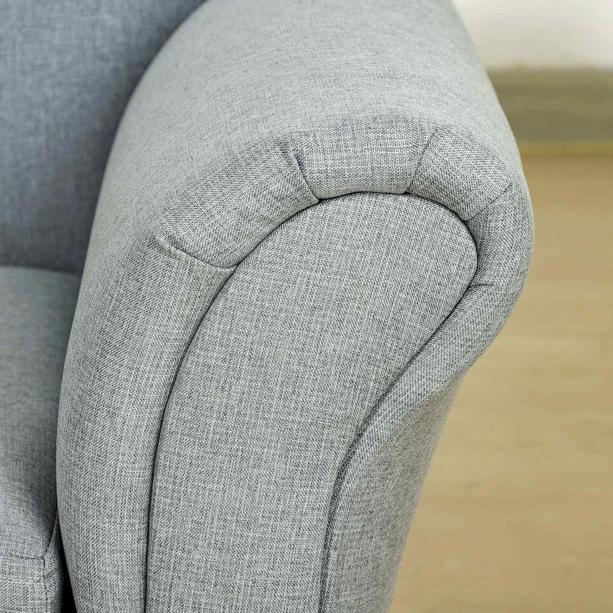 Children'S Sofa With Storage Space In Light Gray Chaise Longue, Solid Wood, 80X40X49Cm, For Children 1.5-3 Years