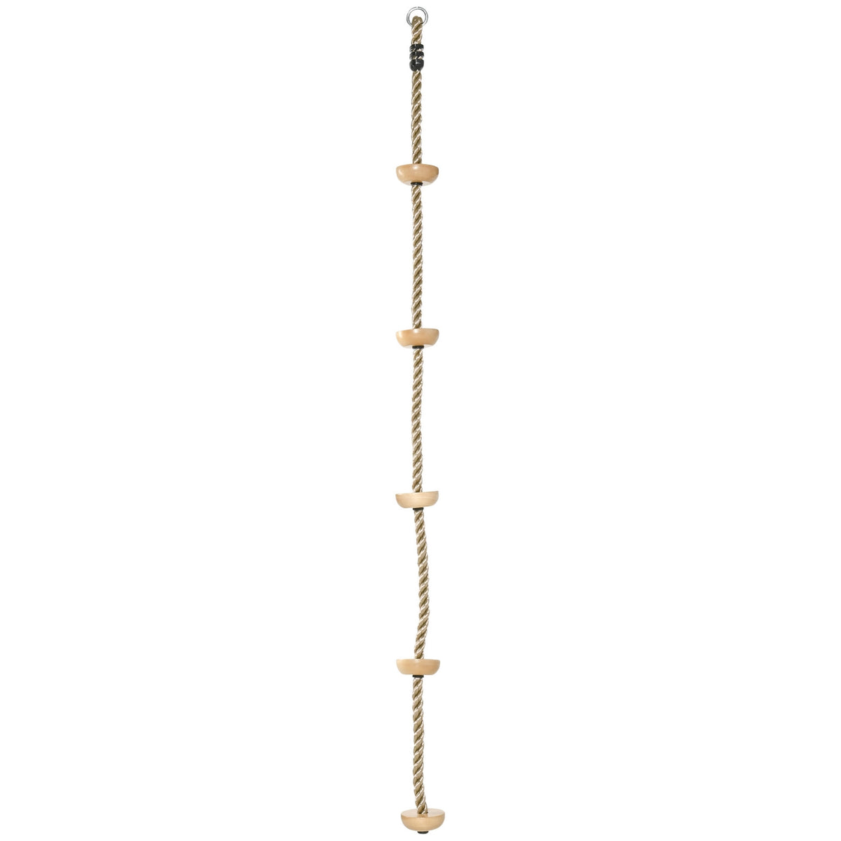 Children'S Swing Climbing Rope With Wooden Treads, 2 M Tree Climbing, Outdoor Game For 3-14 Years