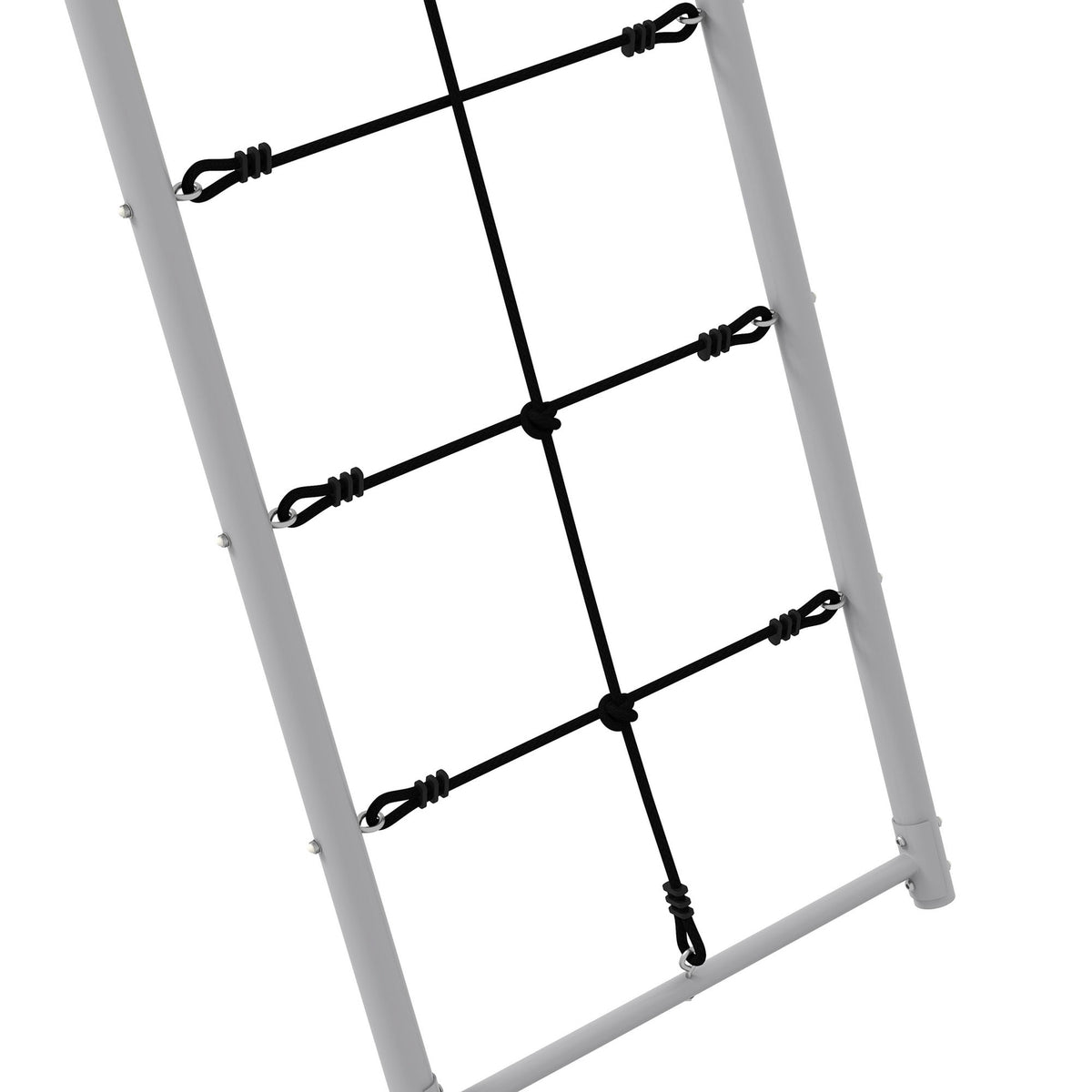 Children'S Swing Set Swing Frame 2 Swings Climbing Net Rung Ladder Garden Swing 3-8 Years Steel Green