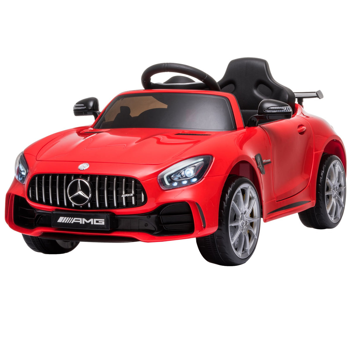 Children'S Vehicle Gtr Electric Car With Music (Mp3/Usb), Light & Remote Control, 3-5 Years, Pp & Metal, Red, 105X58X45Cm