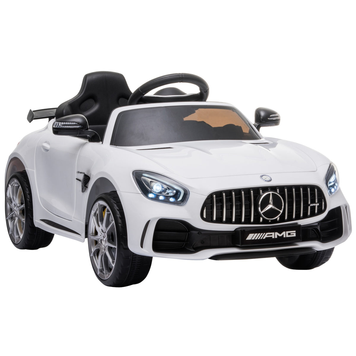 Children'S Vehicle Gtr Electric Car With Remote Control Music (Mp3/Usb) Light 3-5 Years Pp Metal White 105 X 58 X 45 Cm