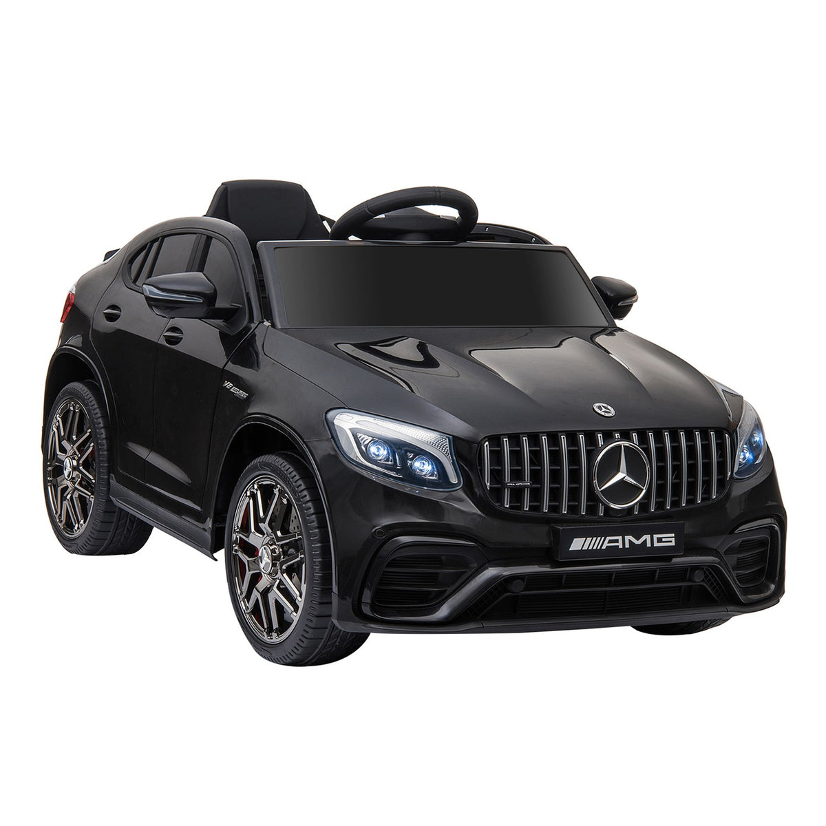 Children'S Vehicle Mercedes-Benz Amg Gla45 Licensed Electric Car With Remote Control 2 X 35W Motors Mp3 Seat Belt 37-60 Months Black