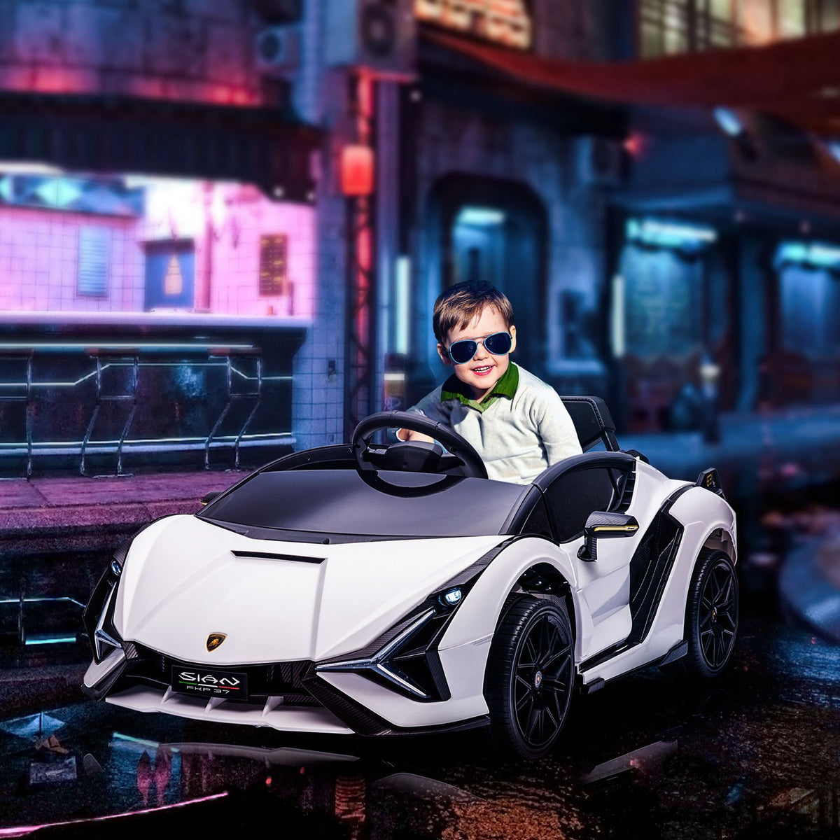 Children'S Vehicle Sian Suv 2 Driving Modes, Electric Car With Remote Control, Extra Wide Tires, Music (Mp3/Usb), Light, 37-60 Months