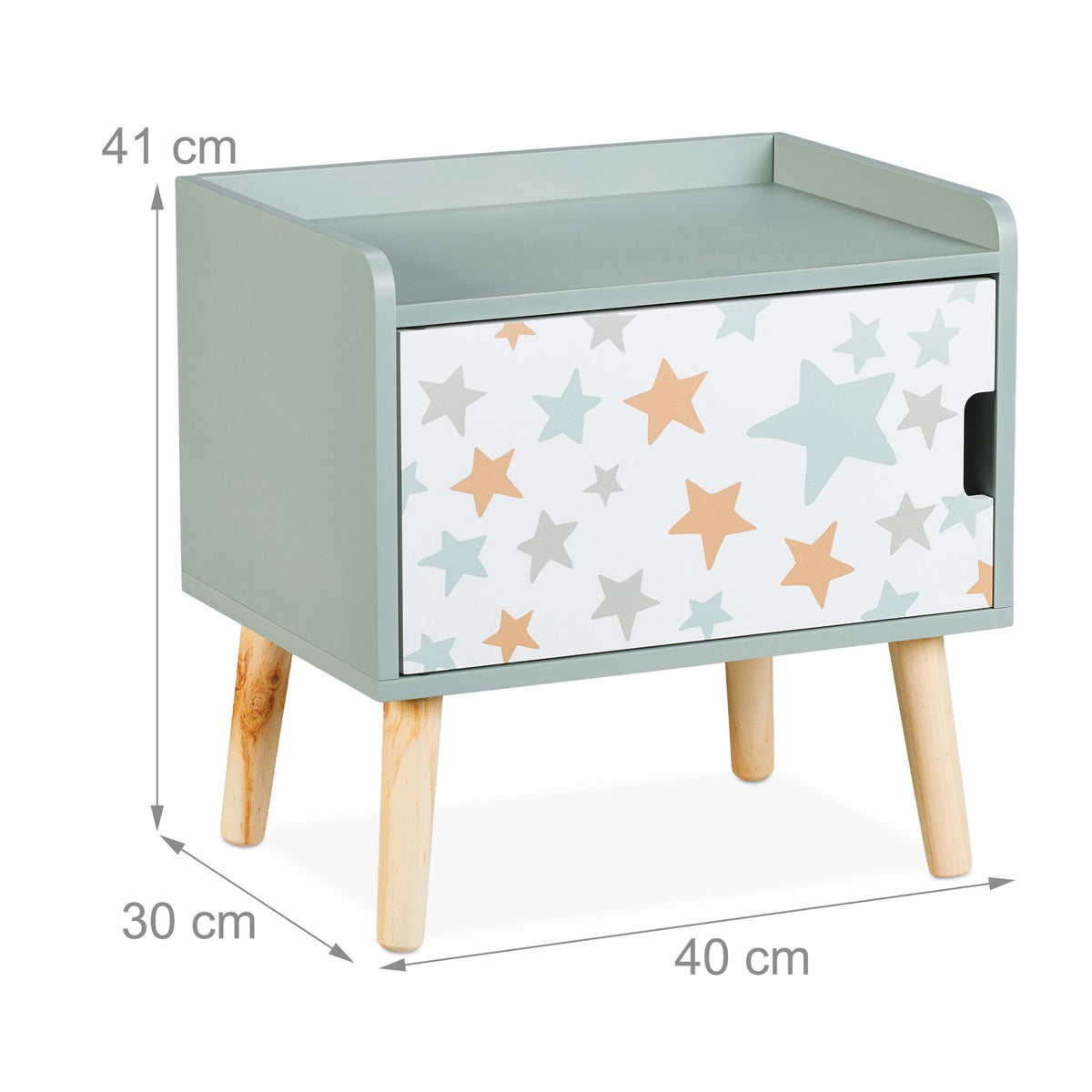 Children's Bedside Table with Storage Cupboard