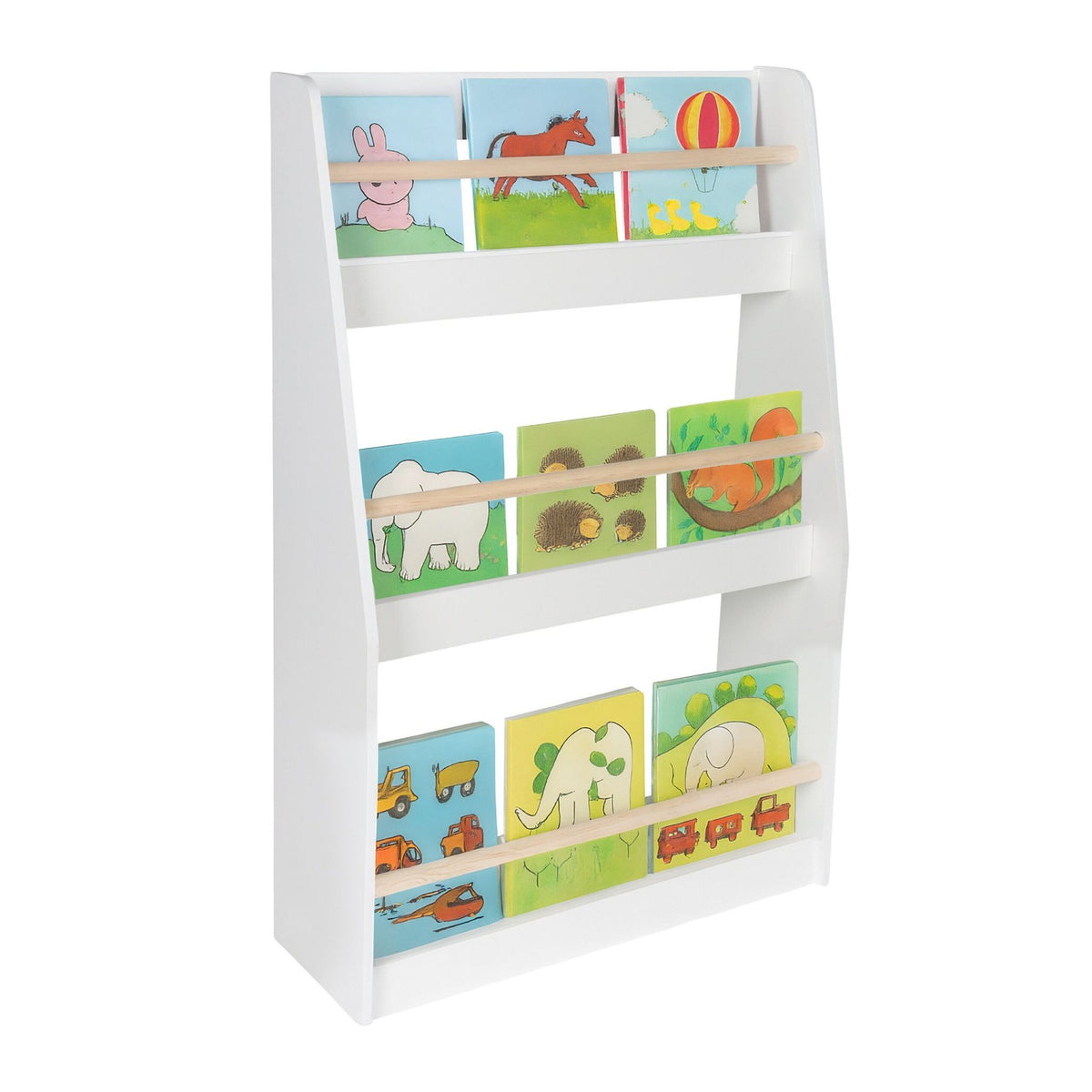 Children's Bookshelf, 3 Shelves, White