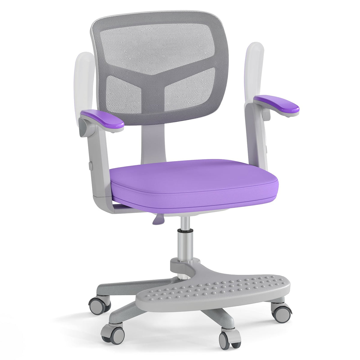 Children's Desk Chair, Adjustable Height 41-52 cm, Purple