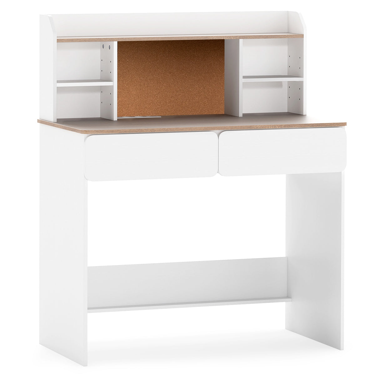 Children's Desk with Cork Board and Charging Station
